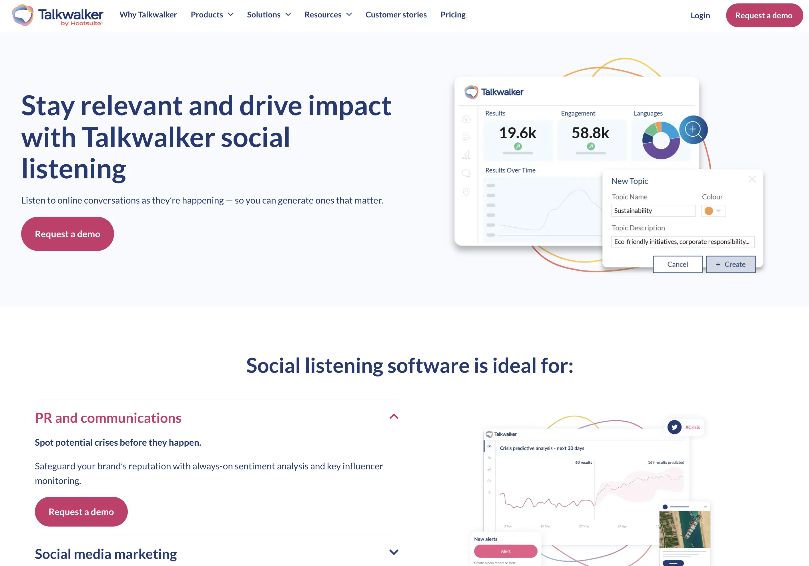 Talkwalker (by Hootsuite) screenshot