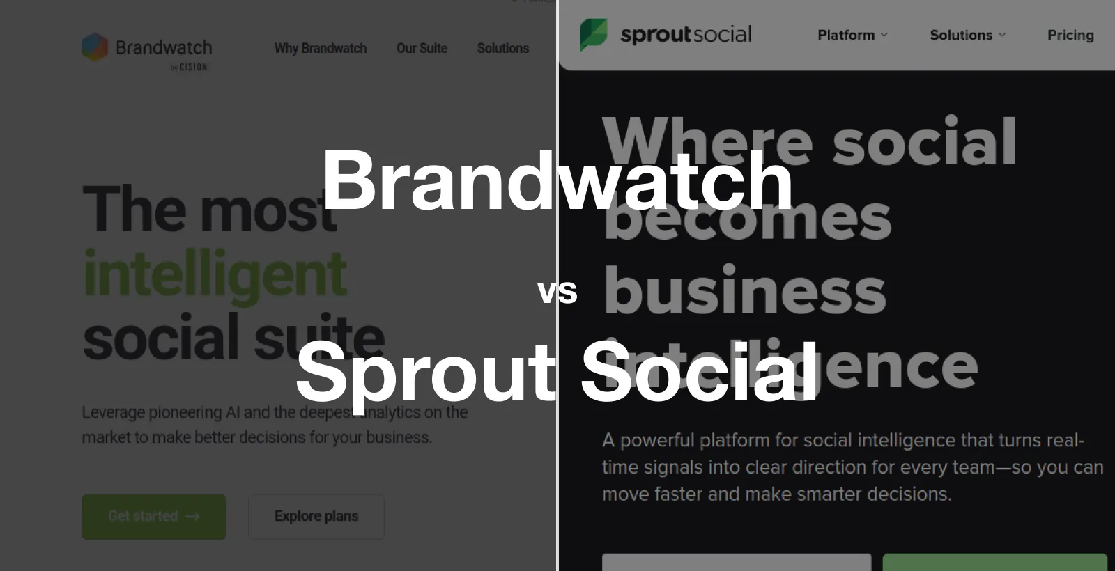 Brandwatch vs Sprout Social comparison
