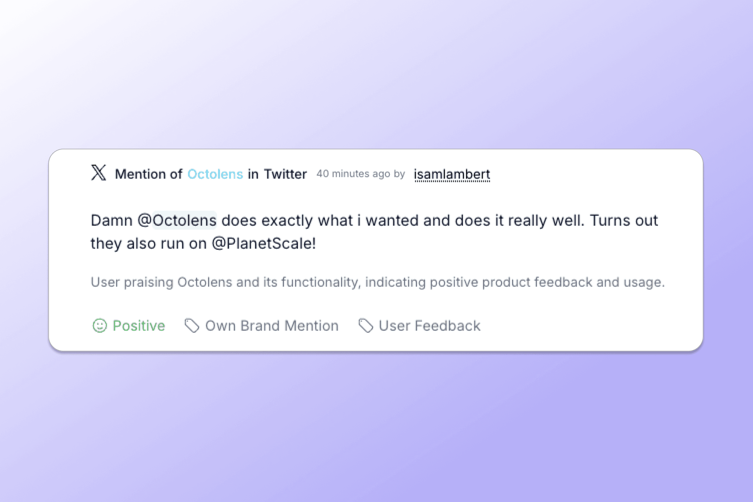 See in realtime where your brand is mentioned visual