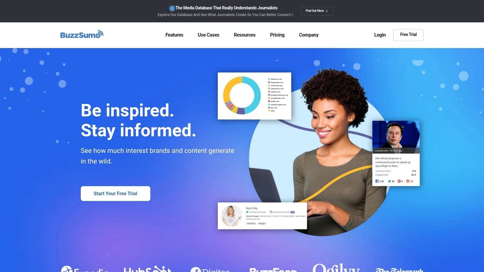 BuzzSumo content discovery and web mention tracking for digital PR