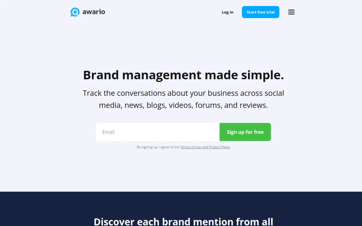 Awario — budget social listening