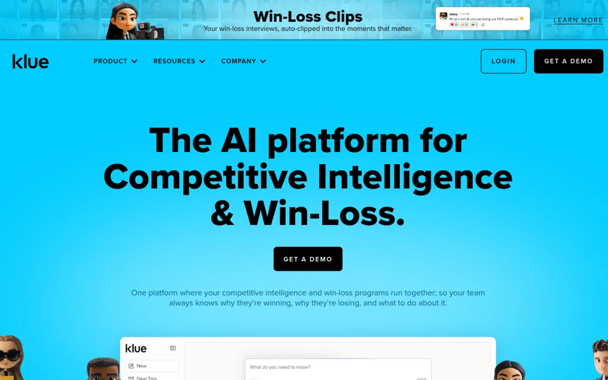 Klue — competitive intelligence and win-loss platform