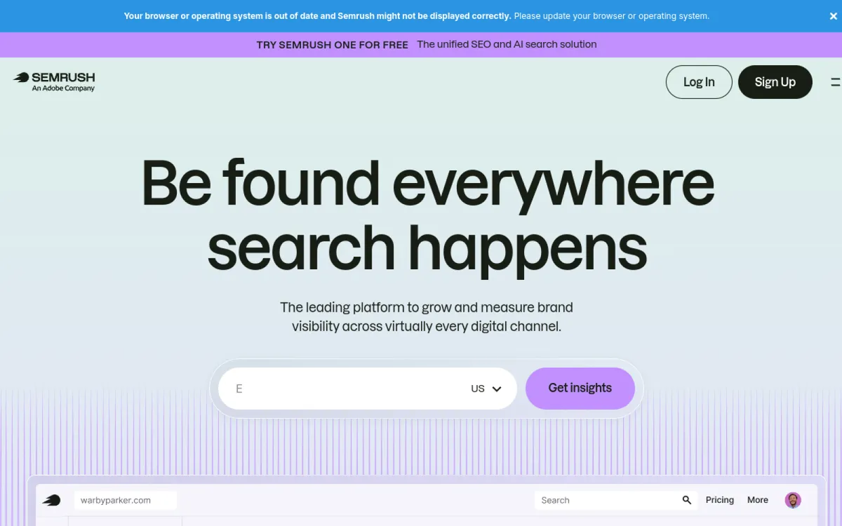 Semrush — SEO and competitive research