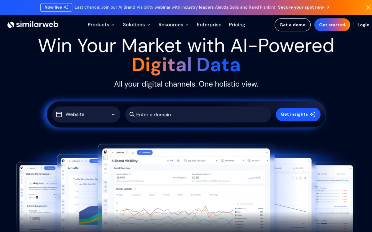Similarweb — website traffic and market intelligence