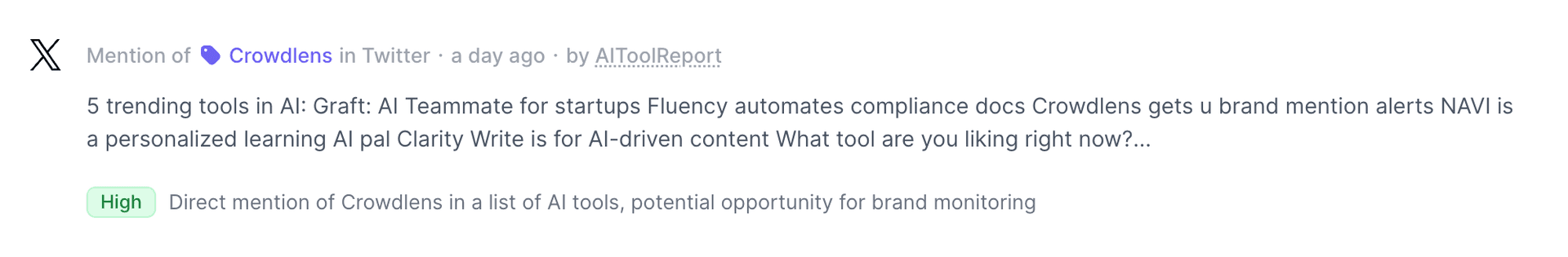 Octolens AI features