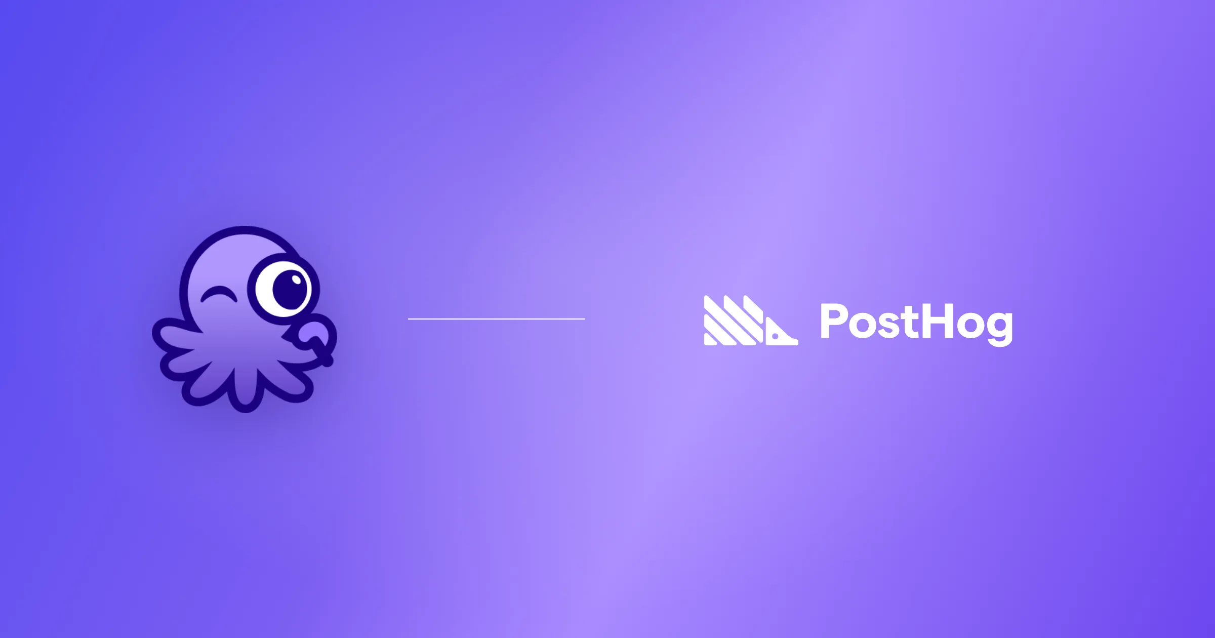PostHog and Octolens customer story cover with both logos on a purple gradient