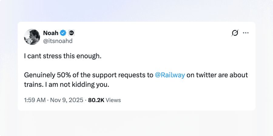 X post Railway