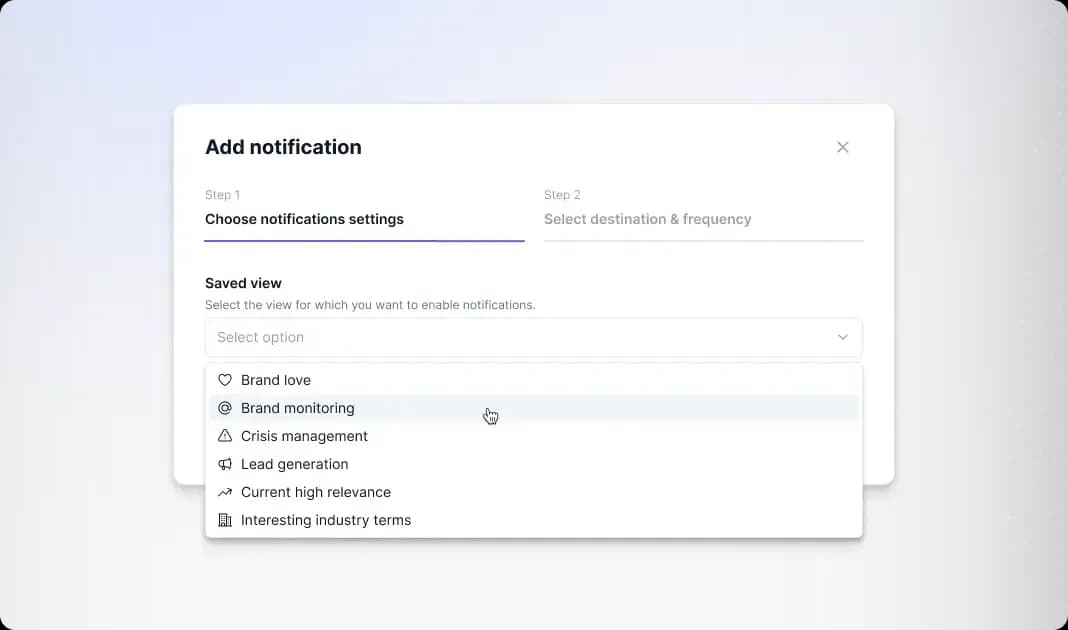Flexible notifications