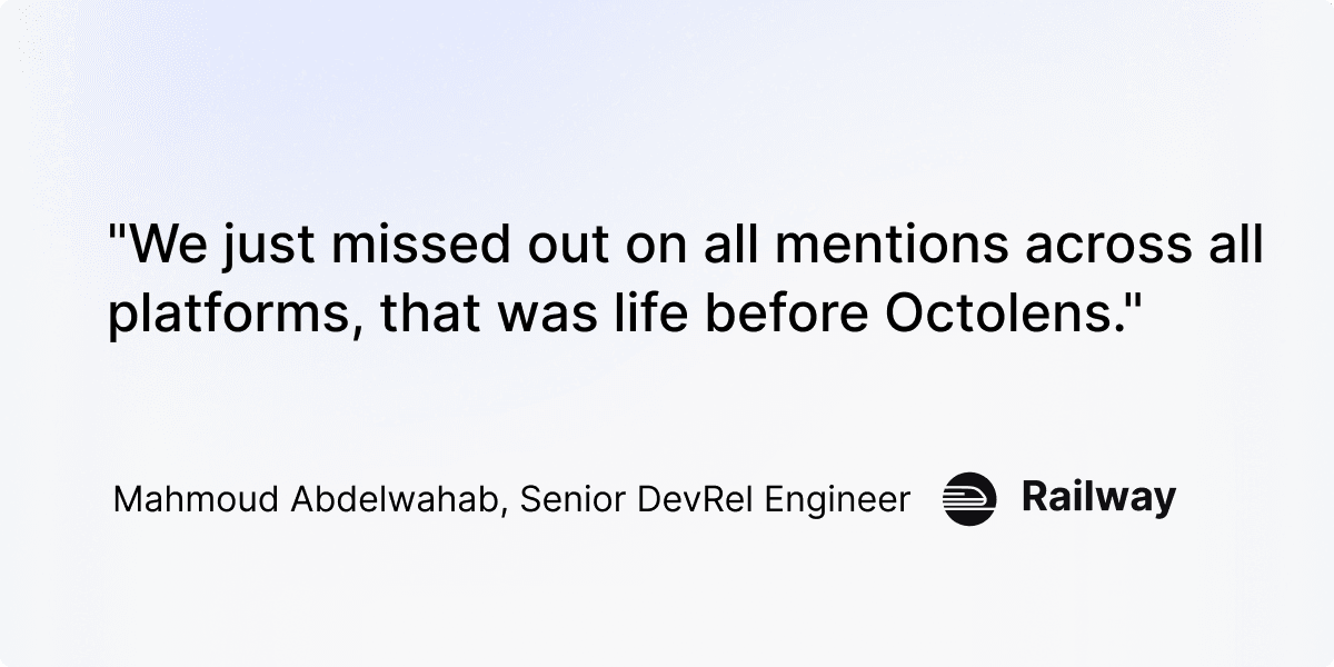 Life before Octolens: missing important brand mentions