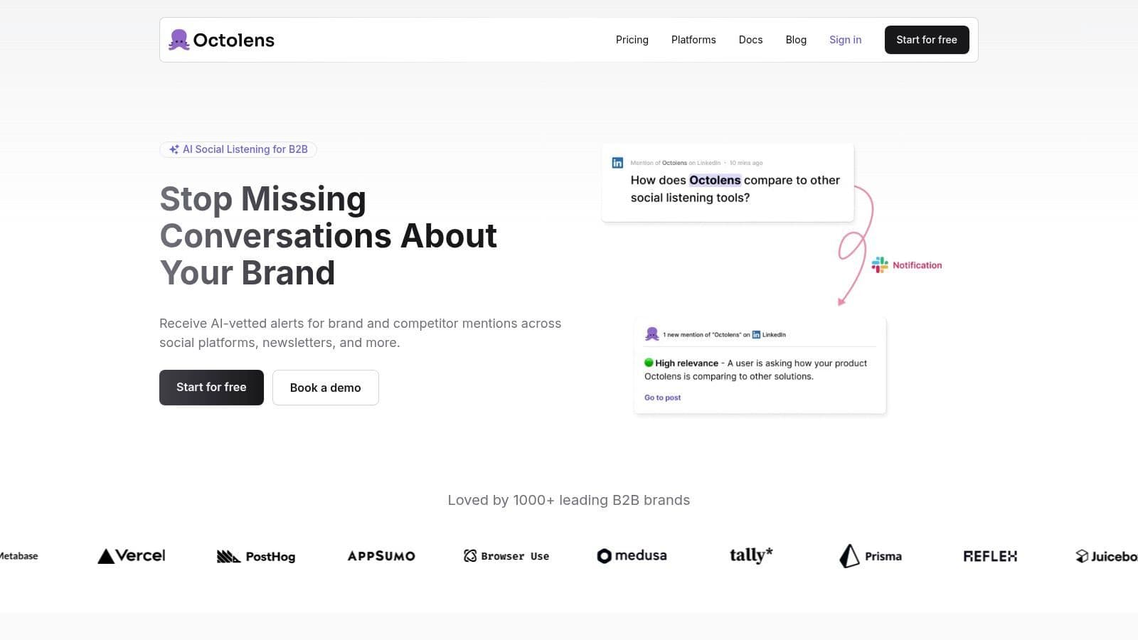 Octolens for Social Search