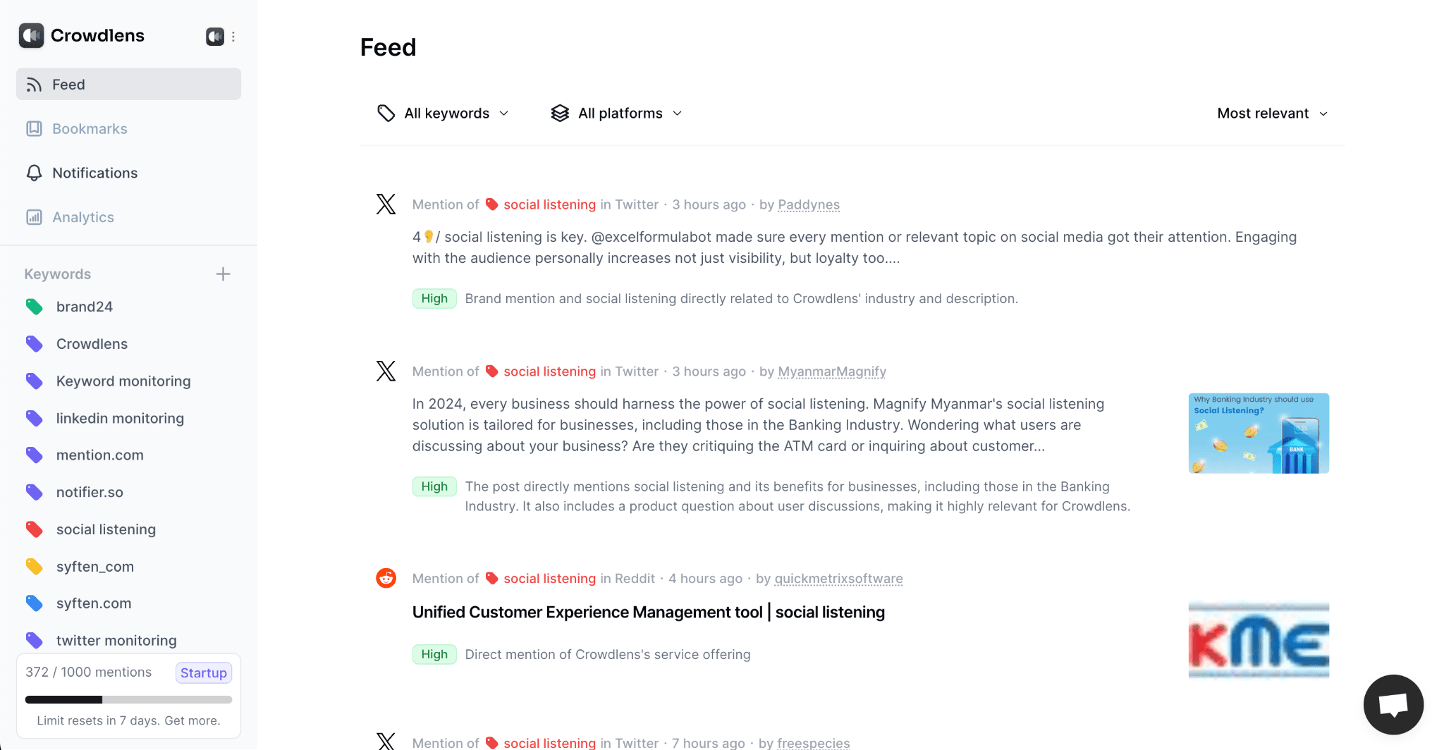 Octolens UI screenshot