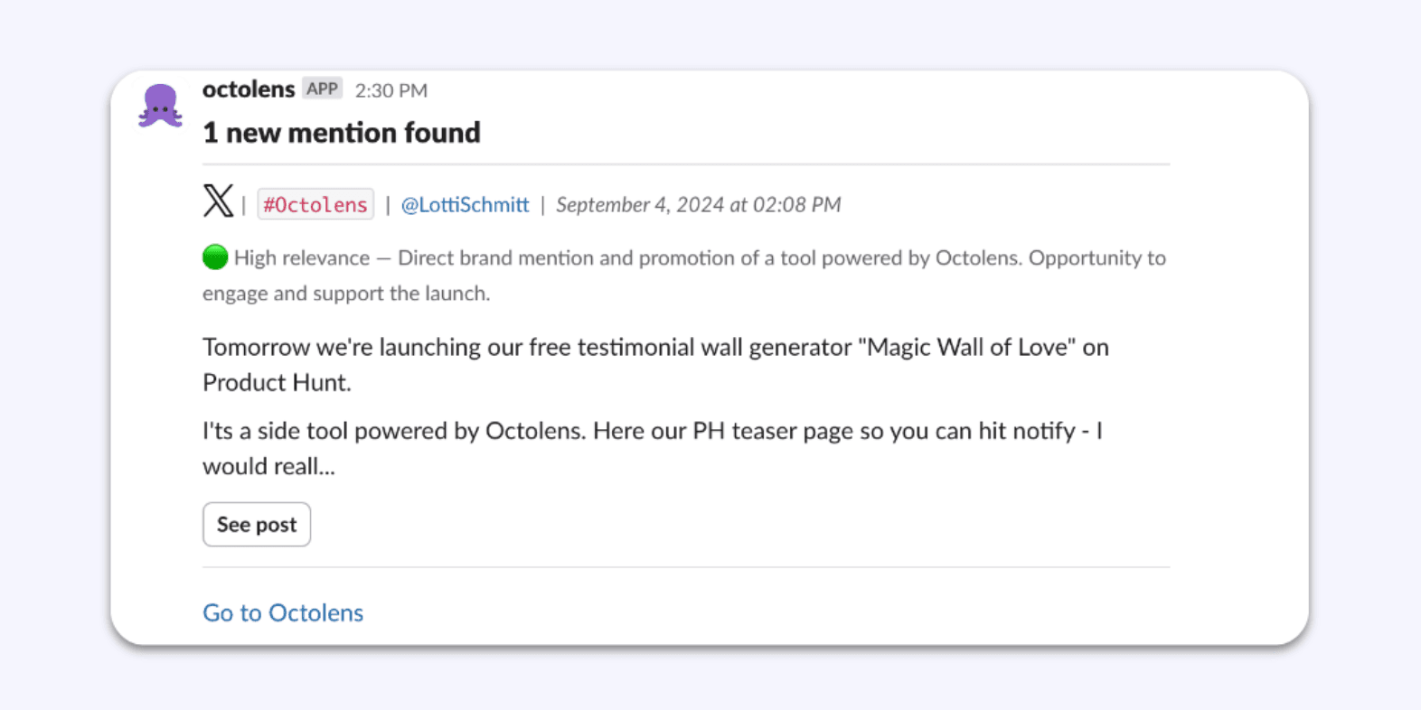 Improved Slack Notifications