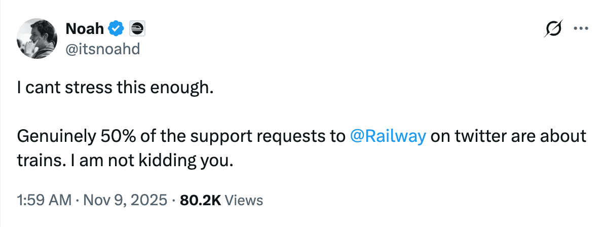 Noah CSE at Railway X post