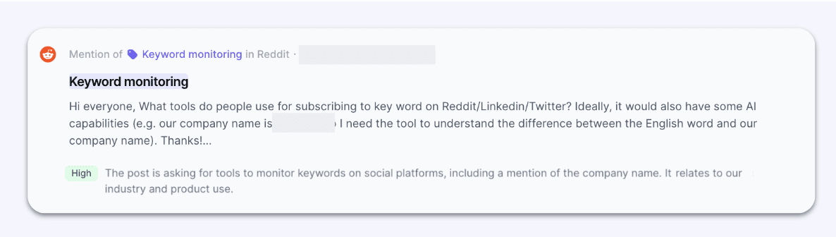 octolens ai keyword monitoring