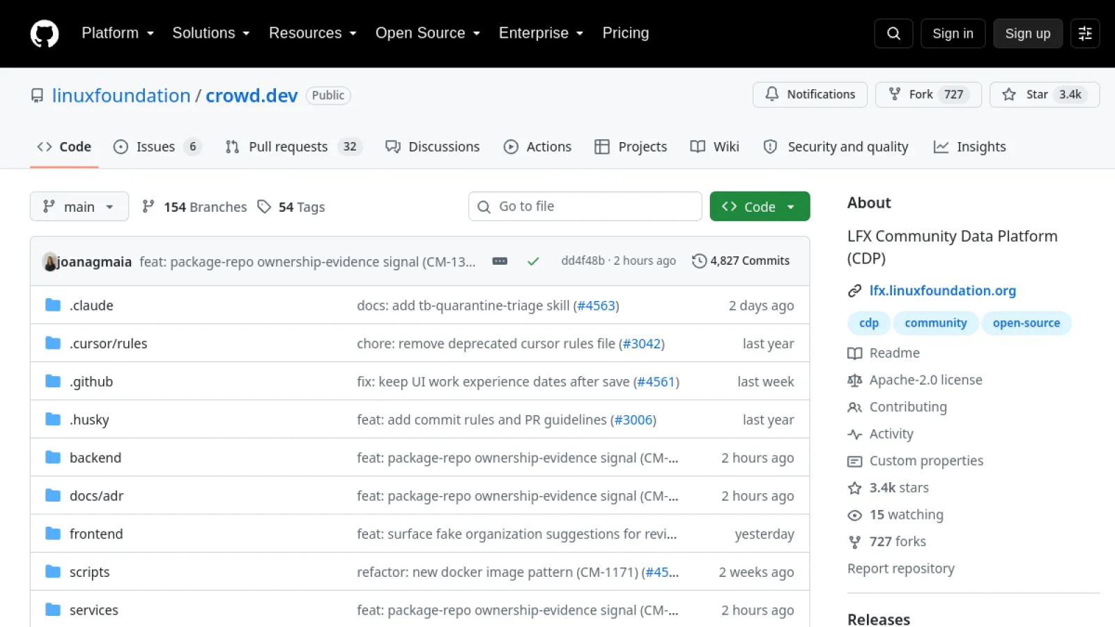 crowd.dev (self-hosted) screenshot