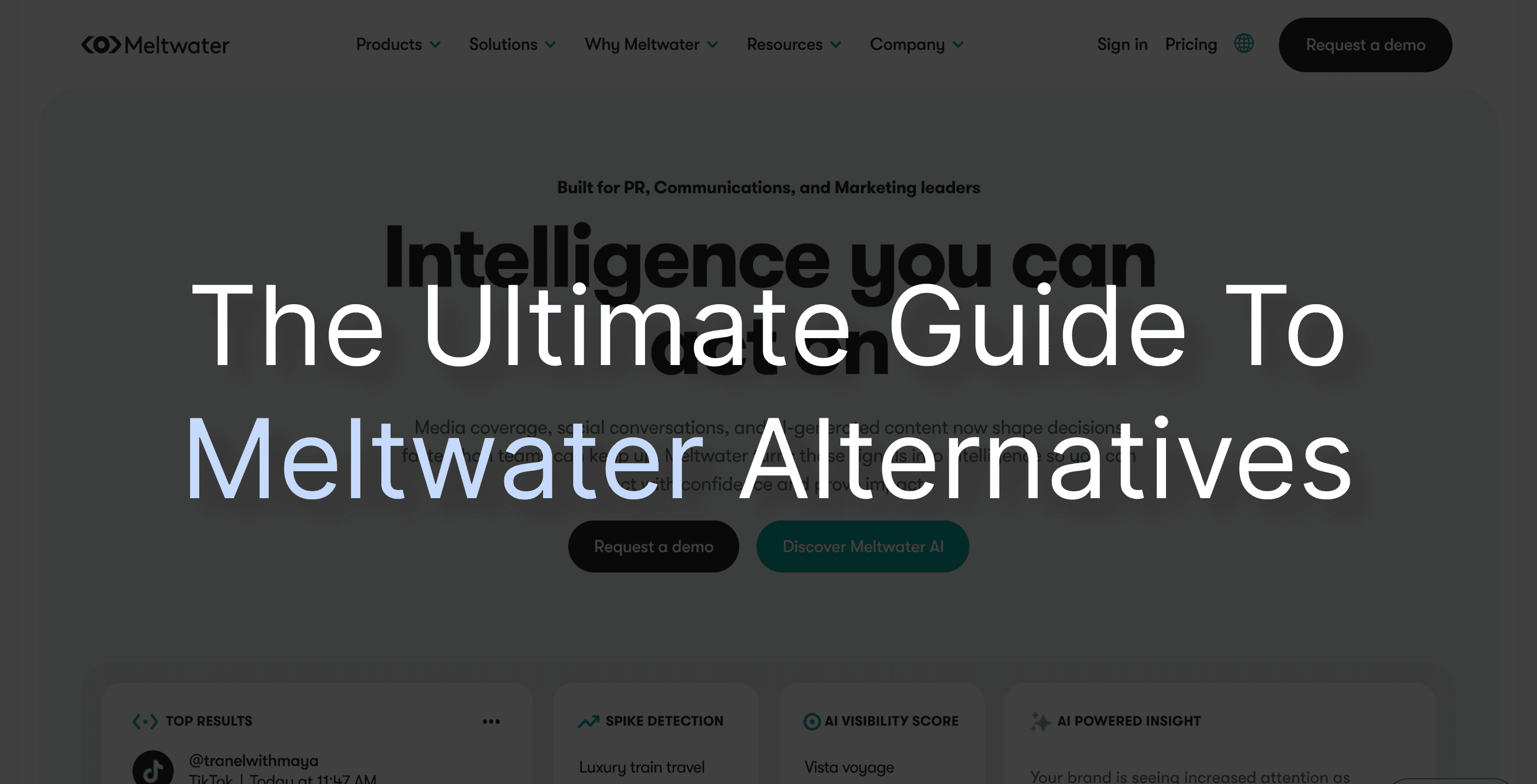 The Ultimate Guide To Meltwater Alternatives