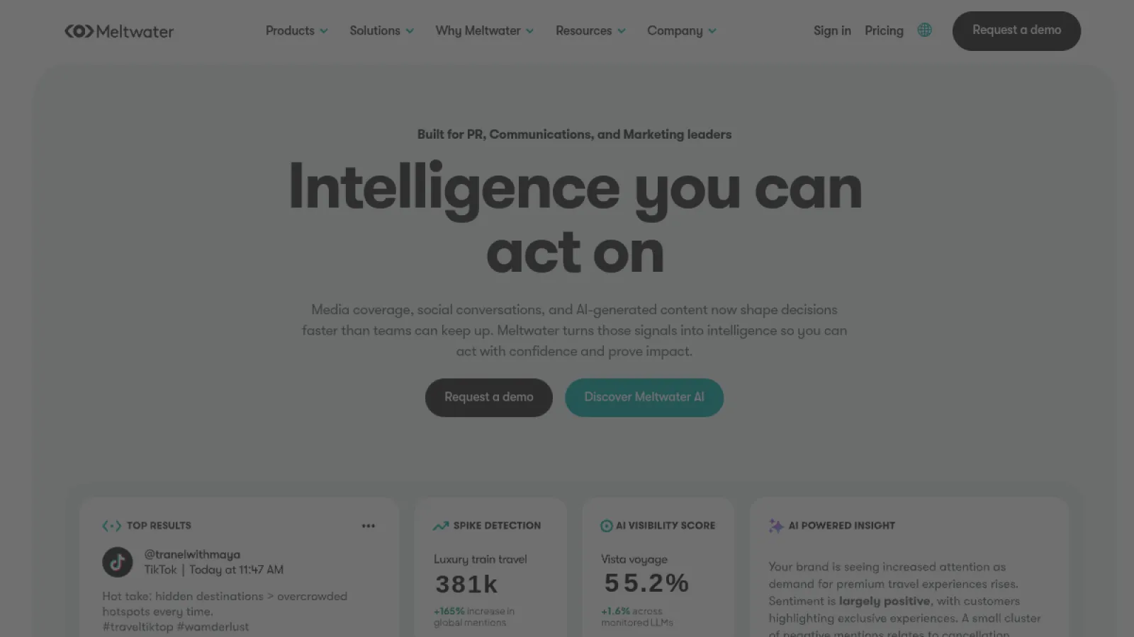 Meltwater screenshot
