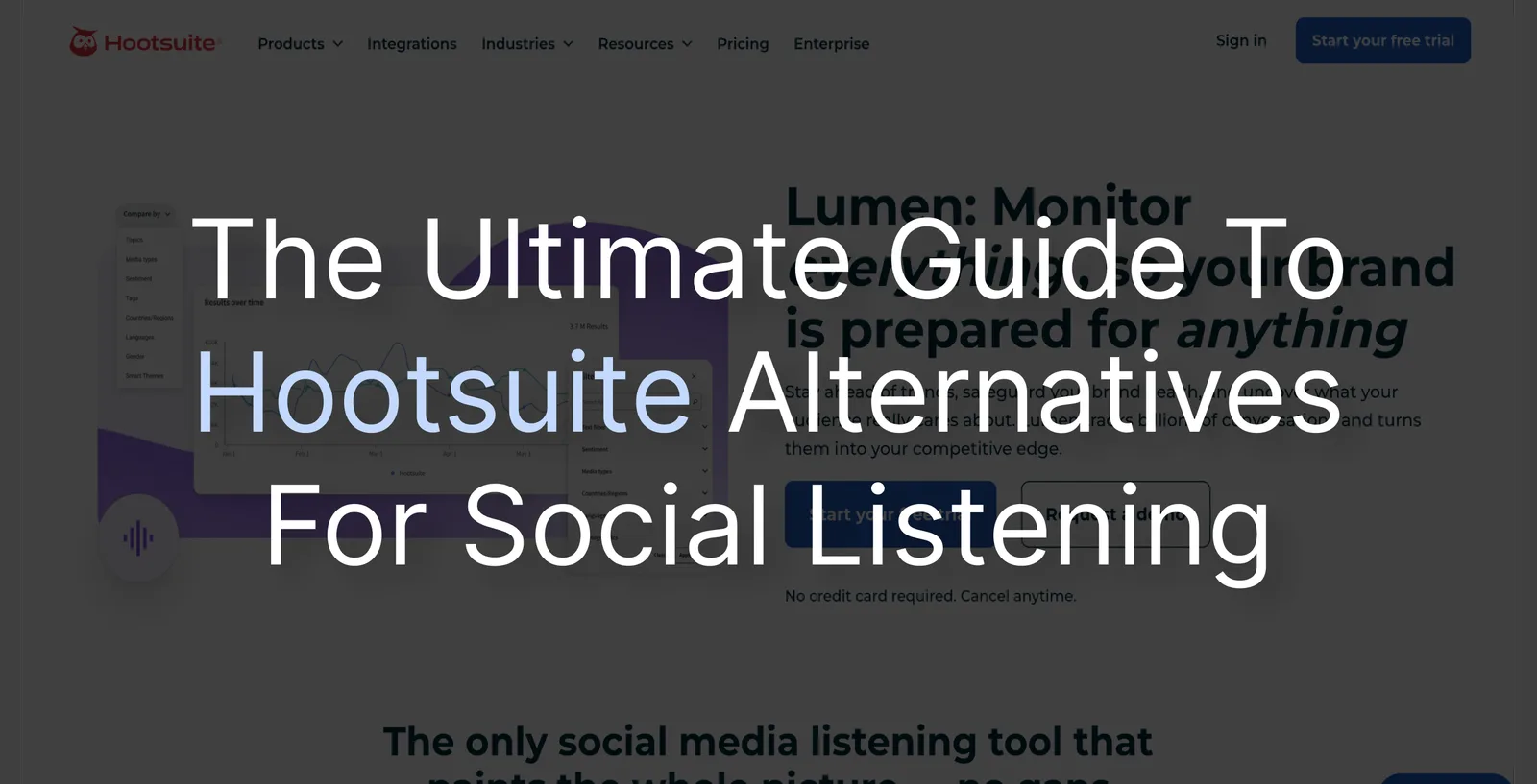 The Ultimate Guide To Hootsuite Alternatives For Social Listening