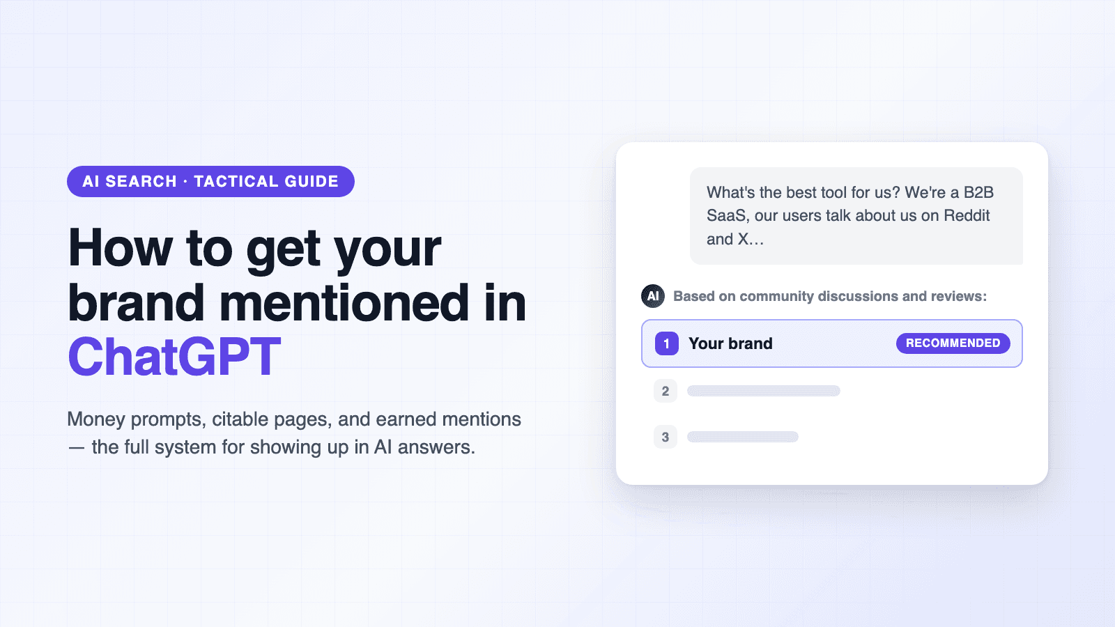 How to get your brand mentioned in ChatGPT