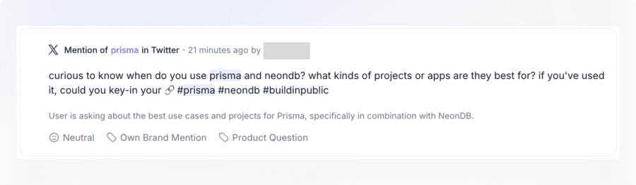 Mention about Prisma found via Octolens