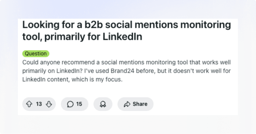 Social Listening for B2B SaaS founders