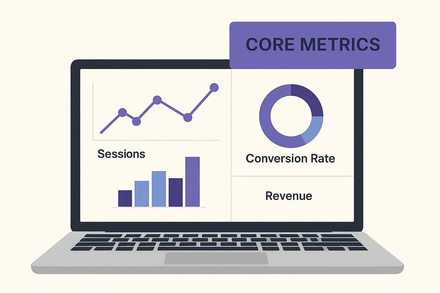 a well-designed dashboard brings these core metrics together in one easy-to-read view