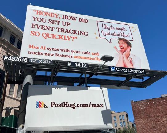 PostHog's Hilarious Billboards