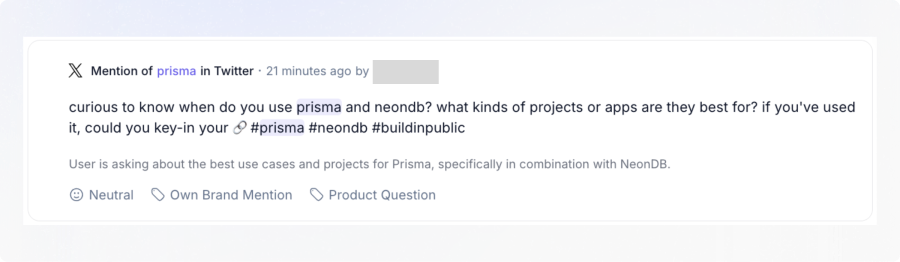 Mention about Prisma found via Octolens